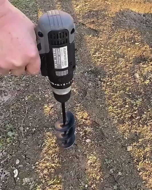Spiral Hole Non Slip Earth Drill 3/8"